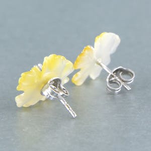 18k witgouden oorknoppen met agaath en diamant 0.08 ct - F/G - VS/SI kopen? Bied vanaf 170!