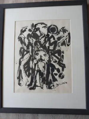 Paul Bervoets - Stifttekening, titel, Der Schutz Engel kopen? Bied vanaf 45!