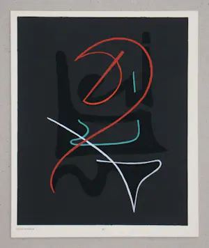 Cesar Domela - Abstracte compositie - 1952 - Sjabloon in gouachekleuren kopen? Bied vanaf 100!