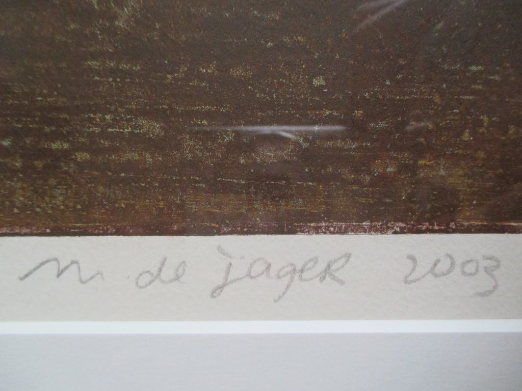 Margot de Jager - grote ingelijste aluminiumprint "Laagland" Barth-lijst kopen? Bied vanaf 55!