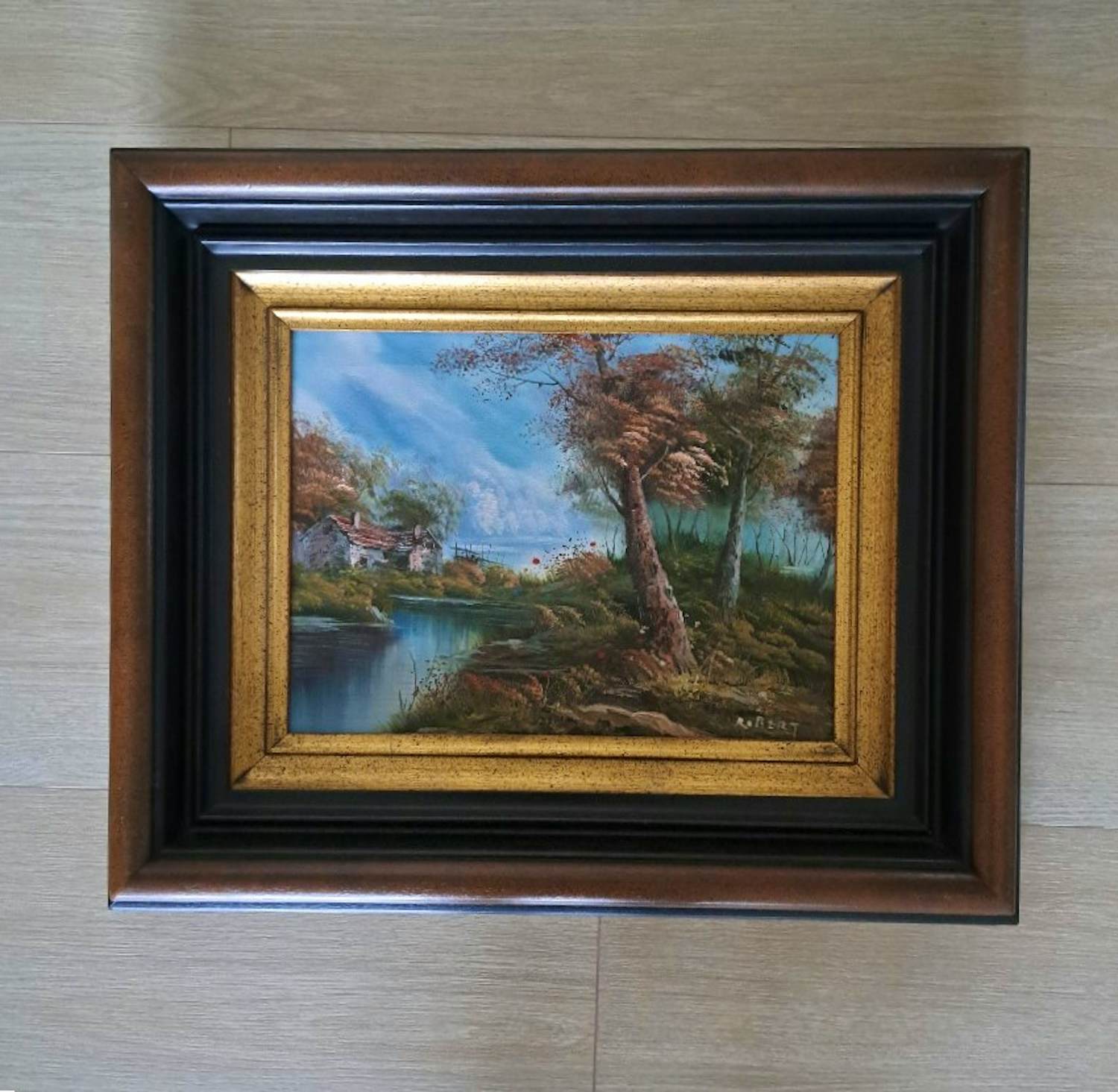 Robert De Man - Landschap met rivier en boerderij kopen? Bied vanaf 75!