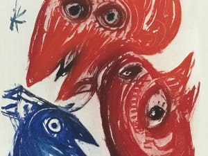 Carl-Henning Pedersen - Le Roi des Oiseaux (met genummerde en gesigneerde catalogus) kopen? Bied vanaf 250!