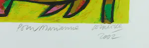 Corneille - Litho, Le poisson et l’oiseau - Ingelijst kopen? Bied vanaf 200!