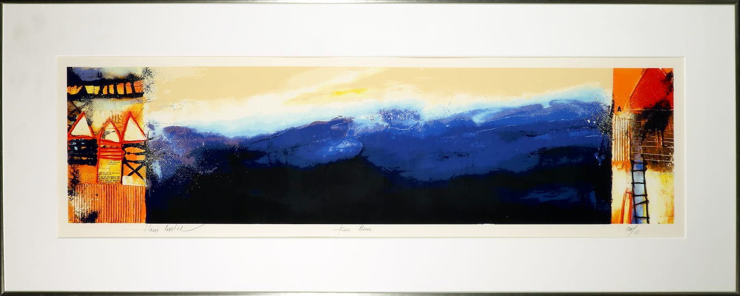 Theo Koster - Zeefdruk, Abstracte compositie - Ingelijst (Groot) kopen? Bied vanaf 100!