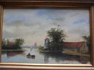 Niet of onleesbaar gesigneerd - 2 Olieverf schilderijtjes op paneel kopen? Bied vanaf 1!