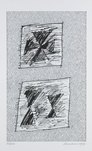 Jan Schoonhoven - Zeefdruk uit het portfolio Formatie - Ingelijst kopen? Bied vanaf 1!