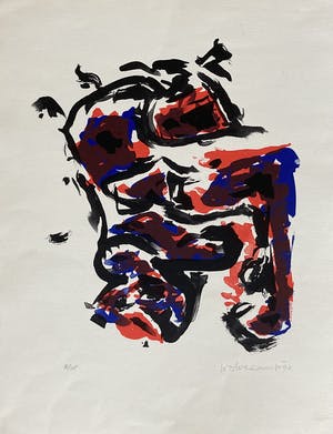 Theo Wolvecamp - Abstracte compositie kopen? Bied vanaf 95!