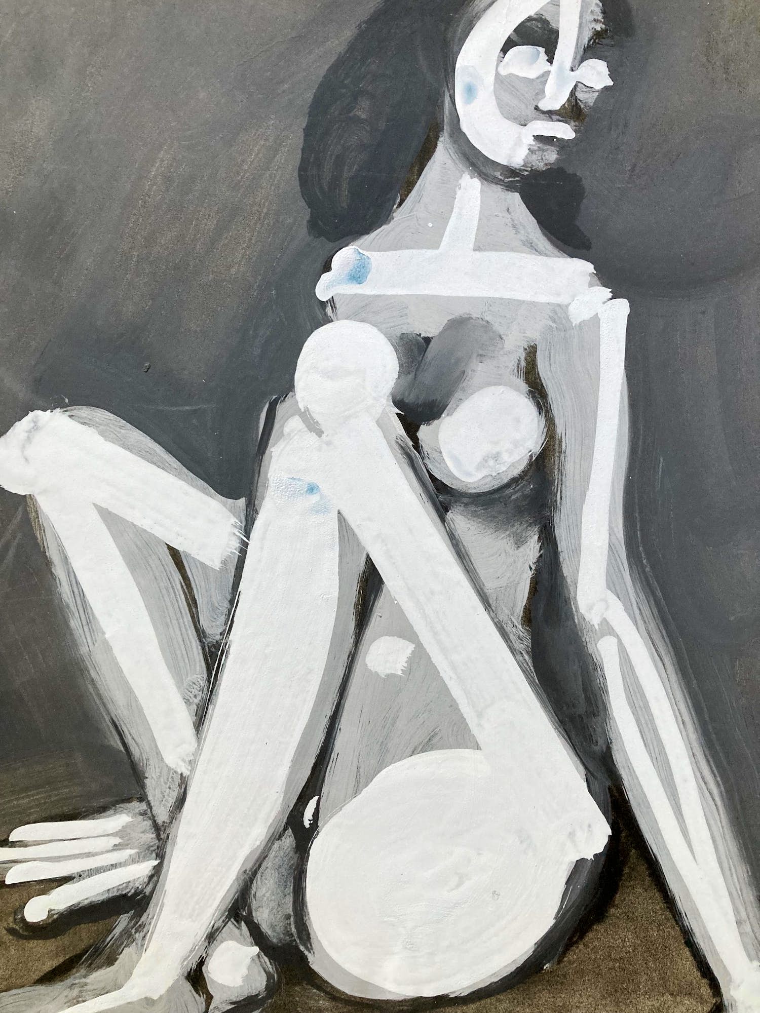 Hans Graeder - Weiblicher Akt - Großes Original Aquarell kopen? Bied vanaf 165!