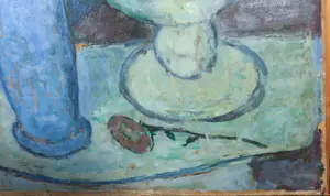 Pieter Fraterman - Olieverf op karton, Bloemstilleven - Ingelijst kopen? Bied vanaf 50!