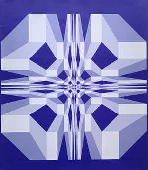 Henk Rongen - kleurenzeefdruk - 'Introvert' - 1978 verkocht voor € 1!