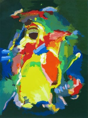 Gerard 't Hart - Zeefdruk, Zonder titel - Ingelijst kopen? Bied vanaf 1!