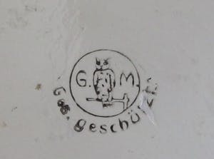 Niet of onleesbaar gesigneerd - Jugendstil zeshoekige Faience aardewerken jardiniere kopen? Bied vanaf 10!