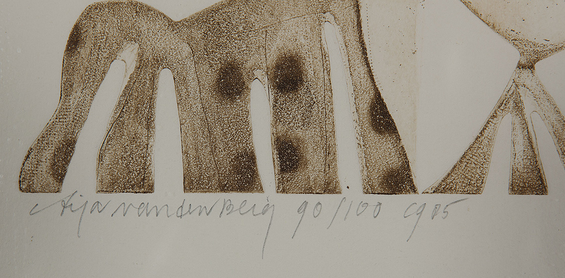 Arja van den Berg - Ets en aquatint op papier - gesigneerd l.o. - oplage 90/100 ex. - 1985 kopen? Bied vanaf 10!