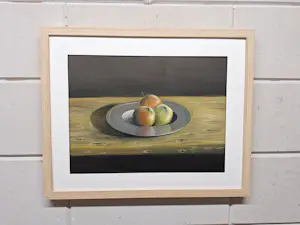 Henk Poeder - Stilleven met Appels op een Fruit Schaal kopen? Bied vanaf 145!