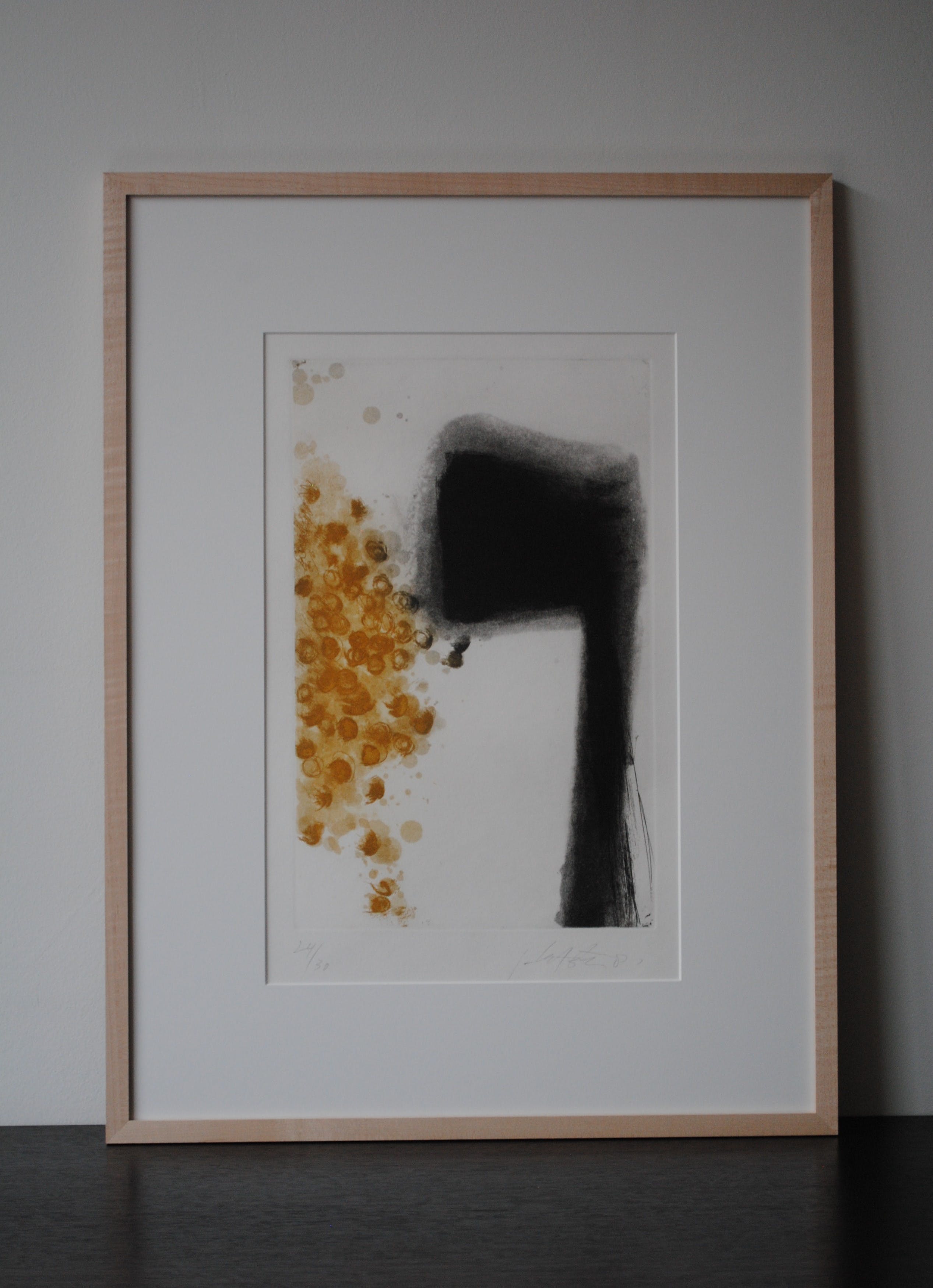 Ger Lataster - Zéér bijzondere kleurets uit 1981, professioneel ingelijst museumglas verkocht voor € 275!