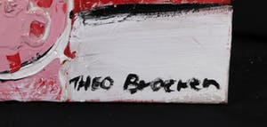 Theo Broeren - Acryl op doek, Pie kopen? Bied vanaf 70!