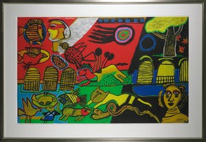 Corneille - Litho, Présence Africaine - Ingelijst (Groot) kopen? Bied vanaf 400!