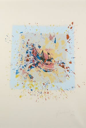 Frank Gude - Litho, Coureur - Ingelijst kopen? Bied vanaf 1!