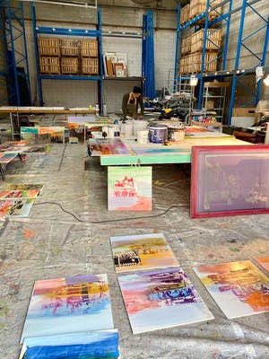 George Heidweiller - 2-Luik 2 x 30x30cm geen titel kopen? Bied vanaf 130!