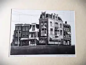 Wim Bettenhausen - Fraaie reliëfdruk ets&aquatint "den Haag Spui / Turfmarkt" zeer kleine oplage! vendu pour 240€ !