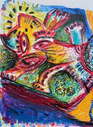 Rik van Iersel - Beestachtig - Originele litho in nieuwstaat - PRIJS VERLAAGD kopen? Bied vanaf 19!