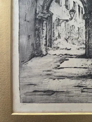 Willem van Leusden - Galerij. Zuilen. Poort. kopen? Bied vanaf 39!