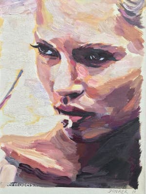 Gijs Donker - Origineel werk Gijs Donker – Kate Moss studie kopen? Bied vanaf 285!