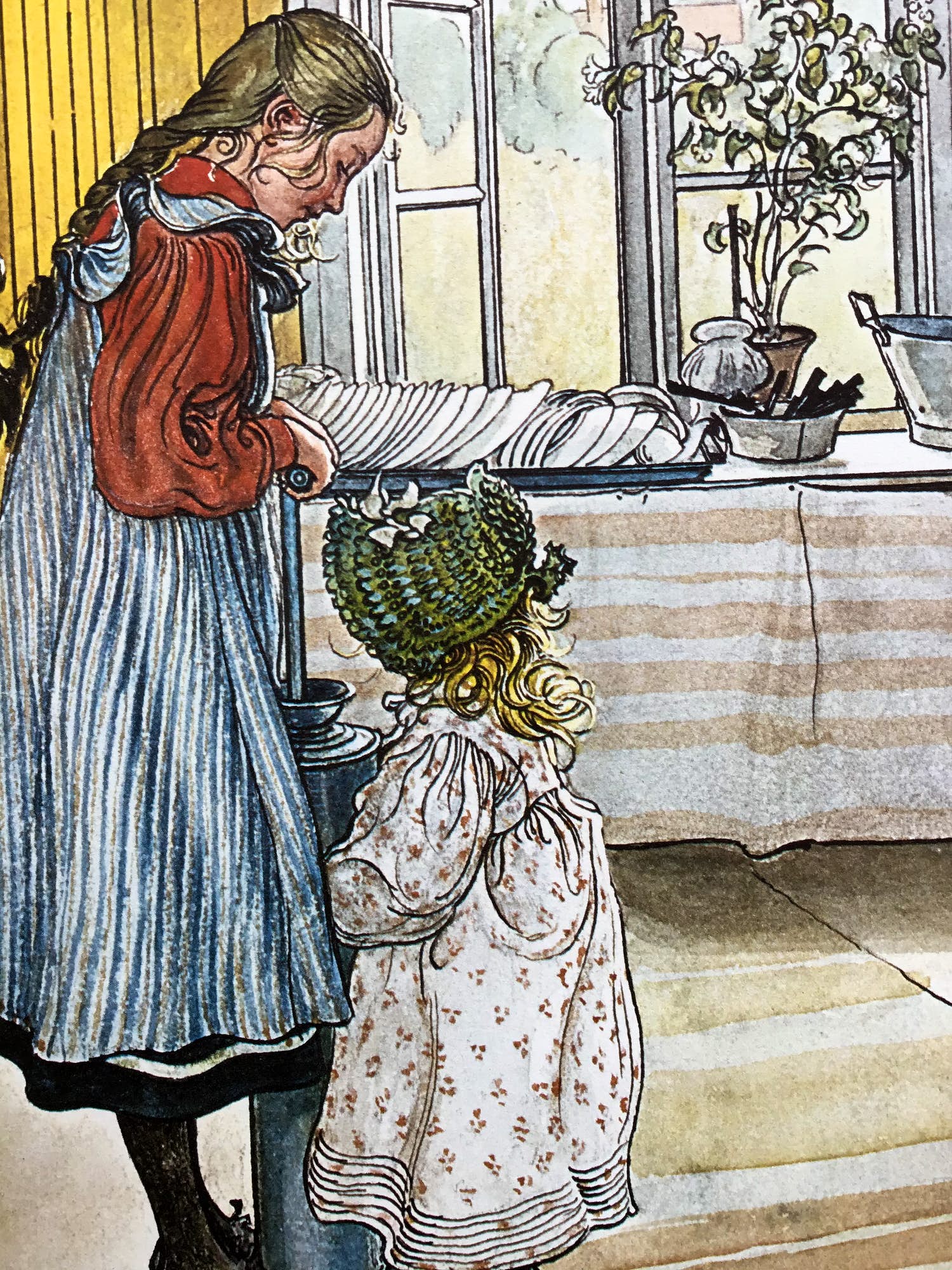 Carl Larsson - Bijzondere verzamelmap met 11 drukken van aquarellen kopen? Bied vanaf 25!