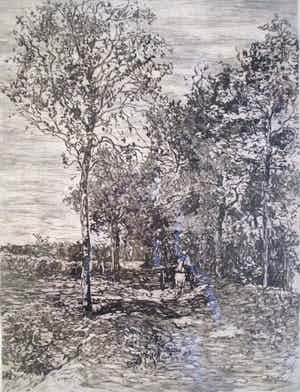 Willem de Zwart - Ingelijste ets verkocht voor € 55!