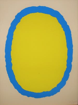 Bram Bogart - Litho in kleur geel/blauw kopen? Bied vanaf 399!