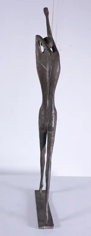 Piet van Heerden - Bronzen sculptuur, Jongensfiguur kopen? Bied vanaf 700!