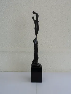 Brons (Onbekend) - "geliefden" in brons op natuurstenen sokkel kopen? Bied vanaf 75!