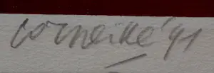 Corneille - Ingelijste zeefdruk - 1994(Groot werk!) kopen? Bied vanaf 850!