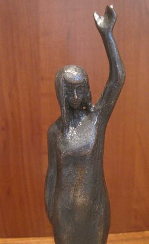 Brons (Onbekend) - Moeder met kind achter zich. kopen? Bied vanaf 40!