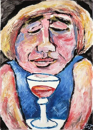 Martin van Wordragen - Olieverf op doek, Hot genieten - Ingelijst kopen? Bied vanaf 200!