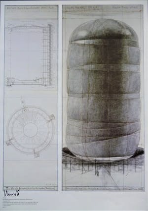 Christo - The Big Air Package, sign. Druck zum Projekt in Oberhausen kopen? Bied vanaf 99!