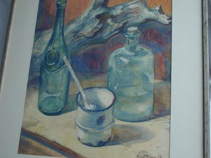 Klaas Pijlman - Aquarel , Stilleven – gesigneerd & ingelijst – Groot - 1963 kopen? Bied vanaf 75!