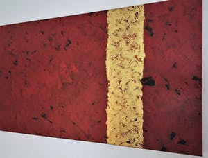 John Foppen - Rapsodie in Red+Black+ Gold... # K02. XL. GROOT. kopen? Bied vanaf 169!