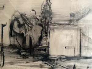 Dries van den Broeck - Straatzicht-landschap kopen? Bied vanaf 40!