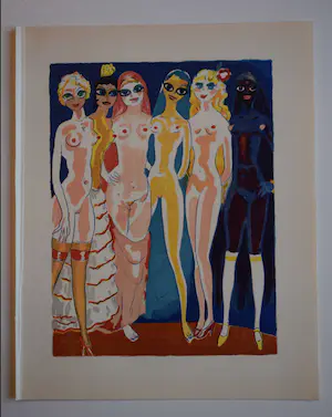 Kees van Dongen - Houtgravure - Les six adolescentes kopen? Bied vanaf 50!