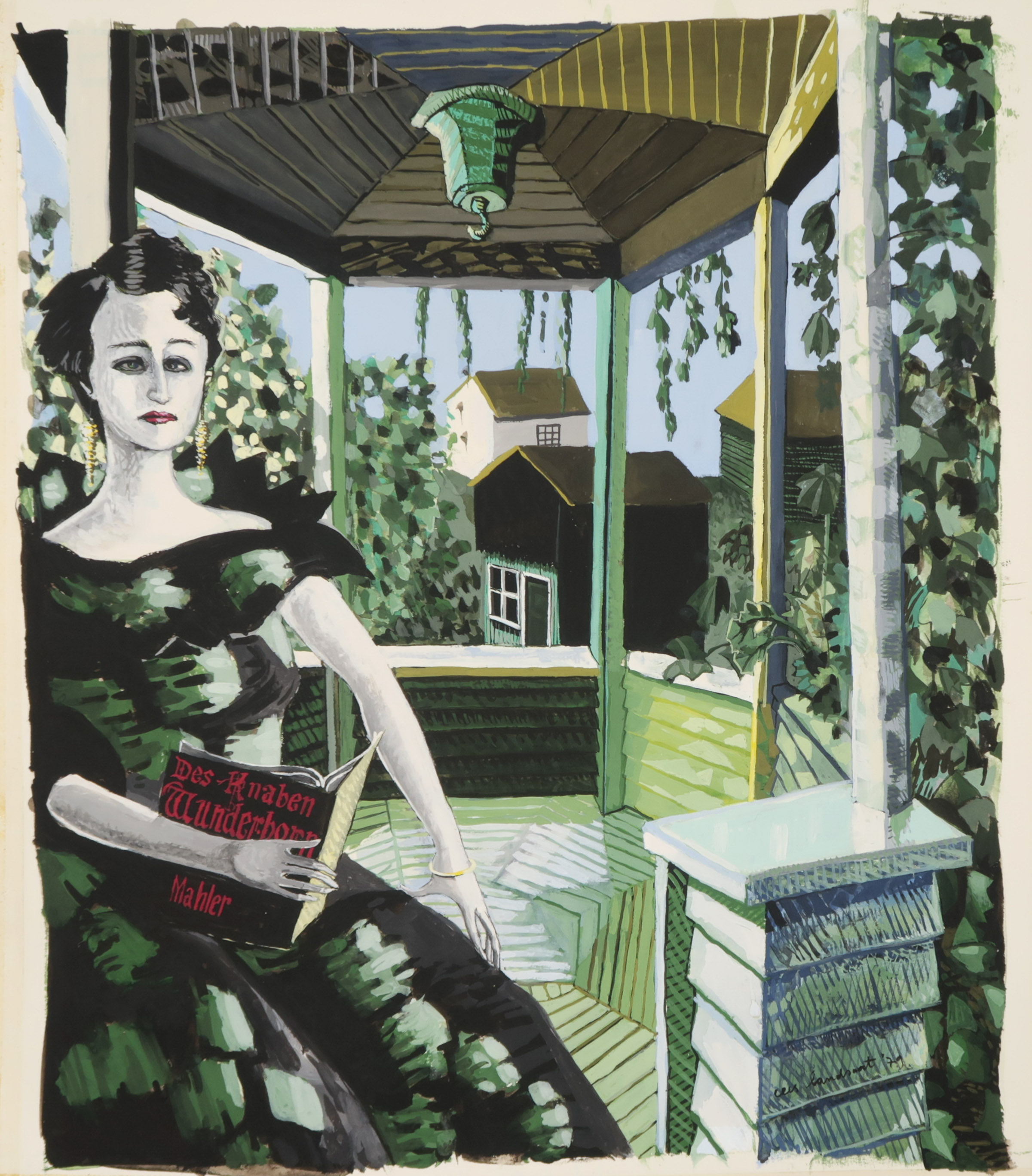 Cees Landsaat - Gouache op papier, Des Knaben Wunderhorn kopen? Bied vanaf 35!