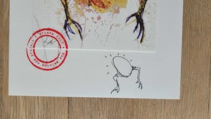 Koen Vanmechelen - The Walking Egg - zeldzaam met tekening kopen? Bied vanaf 650!