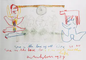 Anton Heyboer - Mooi groot ingelijst werk kopen? Bied vanaf 425!