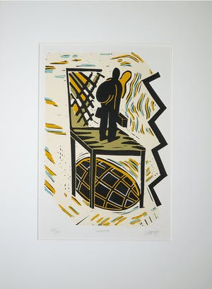 Hans Wap - Zeefdruk, Chairman kopen? Bied vanaf 1!