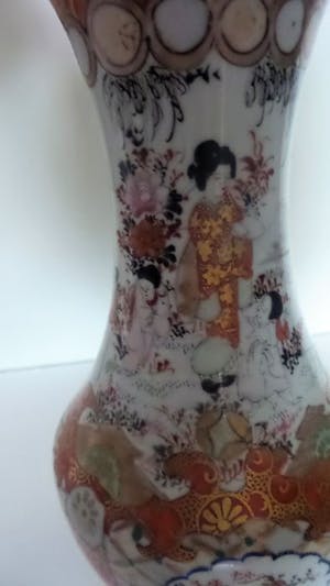 Niet of onleesbaar gesigneerd - Porselein Kutani vaas - Japan - 19e eeuw kopen? Bied vanaf 10!