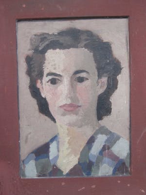 Niet of onleesbaar gesigneerd - Portret van een jonge vrouw kopen? Bied vanaf 10!