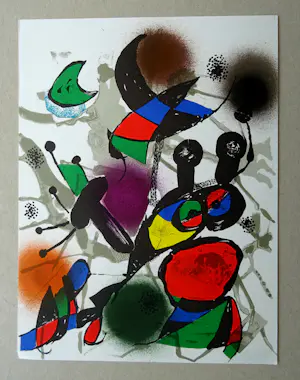 Joan Miro - Litografía original II (band III) 1977- Mourlot 1114 kopen? Bied vanaf 139!
