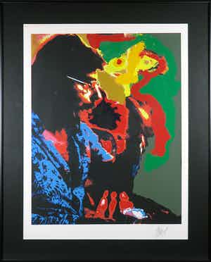 Karel Appel - Friday uit de serie Seven Summer Days - Ingelijst verkocht voor € 1!