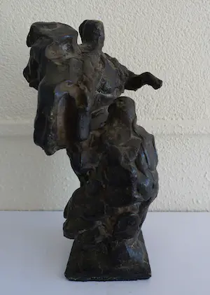 Brons (Onbekend) - Abstracte figuren , heel bijzonder beeld. kopen? Bied vanaf 230!