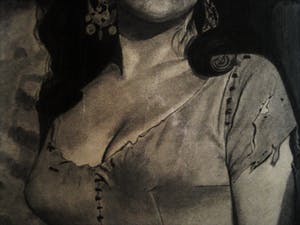 Niet of onleesbaar gesigneerd - Fraaie Grote Houtskooltekening van de Italiaanse actrice Gina LolloBrigida kopen? Bied vanaf 1!